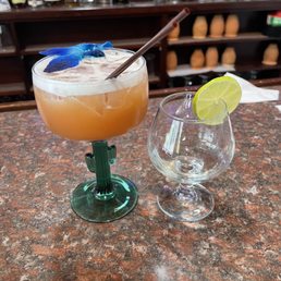 Tamarindo margarita with shot Tamarindo margarita with shot