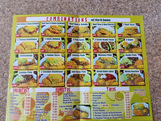 Menu photo 4 Talo's Mexican Food Mesa, AZ