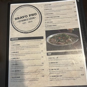 Bravo Pho - Menu - Vietnamese Near Me - Levittown, Pennsylvania