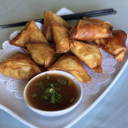 Photo of Yoma Myanmar - Monterey Park, CA, United States. Samosa sauce is spicy but good
