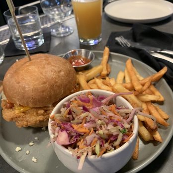 Station Craft - Fried chicken sando with slaw on the side - Burgers Near Me - Dana Point, California Station Craft - Fried chicken sando with slaw on the side - Burgers Near Me - Dana Point, California