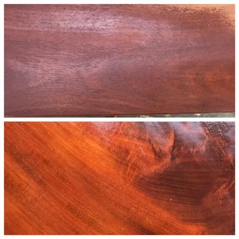 Jane Henry Studios - Before and After of Wooden Table Polishing - Art Restoration Near Me - New York, New York