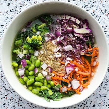 Freshii - a bowl of vegetables and rice - Salad Near Me - Richmond, British Columbia