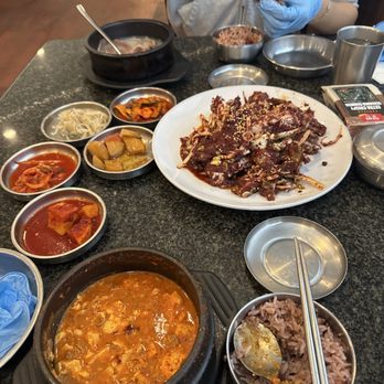 Chodang - Beef Tofu Soup, selleongtang, raw marinated crab. Food was great - Korean Near Me - Chandler, Arizona Chodang - Beef Tofu Soup, selleongtang, raw marinated crab. Food was great - Korean Near Me - Chandler, Arizona