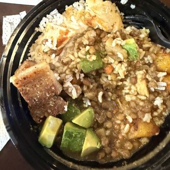 +57 Colombian Cuisine - What I ordered Caserito Chicken Bowl (Pollo) What I actually think I got Iron Mixed Bowl (Chicharron-Pollo) - Colombian Near Me - Stanton, California +57 Colombian Cuisine - What I ordered Caserito Chicken Bowl (Pollo) What I actually think I got Iron Mixed Bowl (Chicharron-Pollo) - Colombian Near Me - Stanton, California