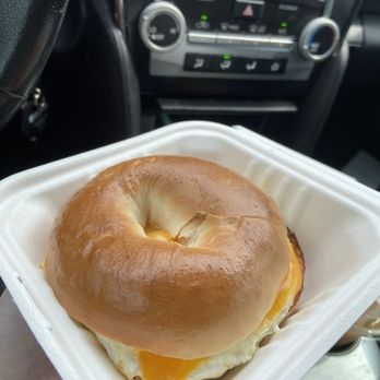 Brass Tacks Coffee - Plain bagel with egg and cheese. - Coffee & Tea Near Me - Jacksonville, Florida
