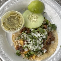 Tacos Julio - 5/26/23.  Al Pastor (pork/pineapple) Taco