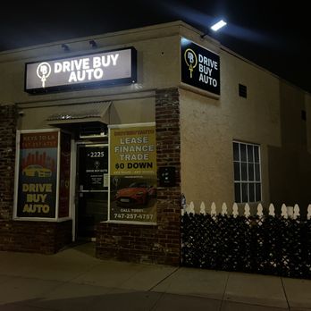Drive Buy Auto - Store-Front at Night - Car Brokers Near Me - Burbank, California Drive Buy Auto - Store-Front at Night - Car Brokers Near Me - Burbank, California