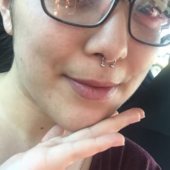 Enchanted Dragon - Septum piercing done by Jay. - Tattoo Near Me - Tucson, Arizona Enchanted Dragon - Septum piercing done by Jay. - Tattoo Near Me - Tucson, Arizona