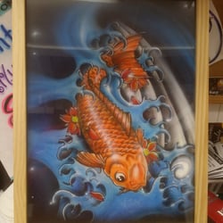 Big Island Airbrush - Hanging on the wall at BIA