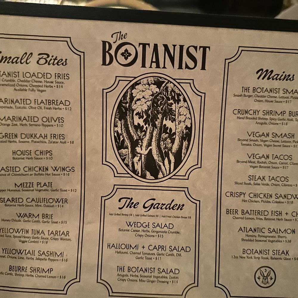 The Botanist - Menu - Cocktail Bars Near Me - Bakersfield, California The Botanist - Menu - Cocktail Bars Near Me - Bakersfield, California