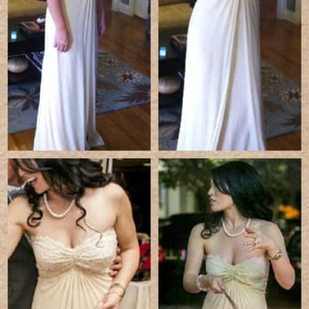 Chiyo's Tailors - my wedding dress, before and after! - Sewing & Alterations Near Me - Encinitas, California