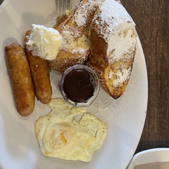 Rosine's Restaurant - All Around Town-french toast , sausage and egg. Amazing breakfast. - American Near Me - Monterey, California Rosine's Restaurant - All Around Town-french toast , sausage and egg. Amazing breakfast. - American Near Me - Monterey, California