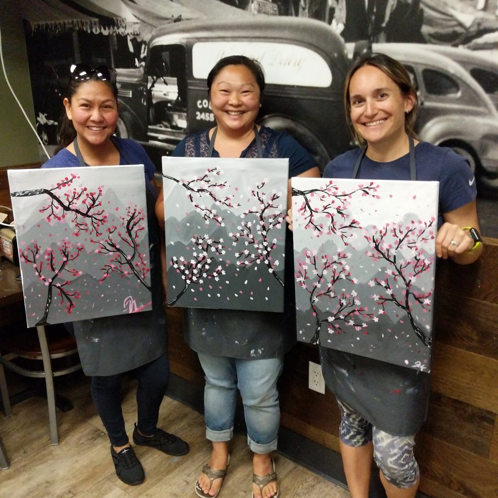 Yaymaker - The ladies I had a blast with and our works of art! - Party & Event Planning Near Me