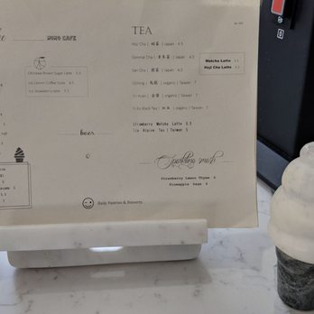 Momonoki - Coffee & soft serve ice cream menu (left side of the cafe that is currently open) - Cafes Near Me - Atlanta, Georgia Momonoki - Coffee & soft serve ice cream menu (left side of the cafe that is currently open) - Cafes Near Me - Atlanta, Georgia