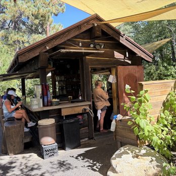 BridgeTender Tavern - The outside bar with Kasey and my bride Tami. - Bars Near Me - Tahoe City, California