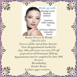 Eyebrows Forever By Wendy - End of June Special