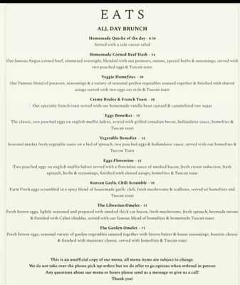 Menu photo 6 Bintliff’s Corner Brew Gardiner, ME