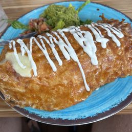 Cali-Style Burrito with Steak and I got it Wet. Cali-Style Burrito with Steak and I got it Wet.