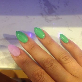 Athena Nails & Spa - I love my multi colored kitten heel style acrylics , thanks Luan! - Nail Salons Near Me - Baltimore, Maryland Athena Nails & Spa - I love my multi colored kitten heel style acrylics , thanks Luan! - Nail Salons Near Me - Baltimore, Maryland