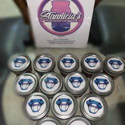Stannicia’s Sweets In a Jar - Cake in jar favors for venom baseball team!