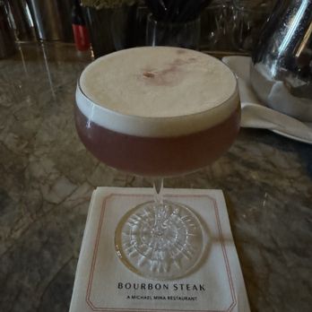 Bourbon Steak - New York Sour - hit the mark on a cold evening - Steakhouses Near Me - San Francisco, California