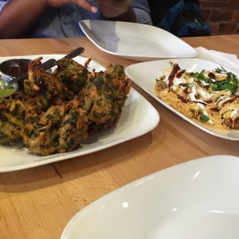 Mint Masala - Veg Pakora and Samosa Chaat - Indian Near Me - New York, New York Mint Masala - Veg Pakora and Samosa Chaat - Indian Near Me - New York, New York