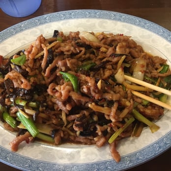 Moon Star - Shredded Pork in Garlic Sauce. Spicy and garlicky and delicious. - Chinese Near Me - Endicott, New York