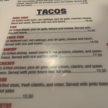 El Barco - Tacos Menu - Mexican Near Me - Urbandale, Iowa