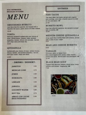 Menu photo 1 Dos Hermanos Mexican Kitchen Olympia, WA Menu photo 1 Dos Hermanos Mexican Kitchen Olympia, WA