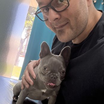 Fullerton Regional Veterinary Hospital - My husband holding our new puppy while I take pics lol - Veterinarians Near Me - Fullerton, California