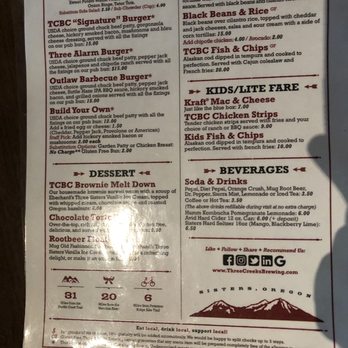 Three Creeks Brew Pub - Breweries Near Me - Sisters, Oregon