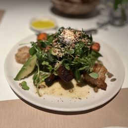 Roast Carrot and Avocado Salad