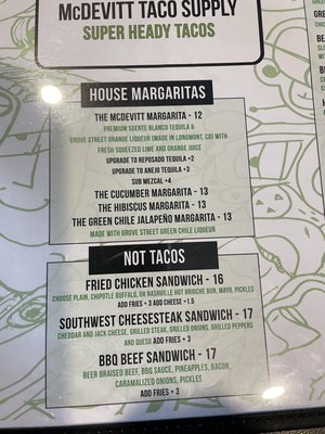 Menu photo 8 McDevitt Taco Supply Denver, CO