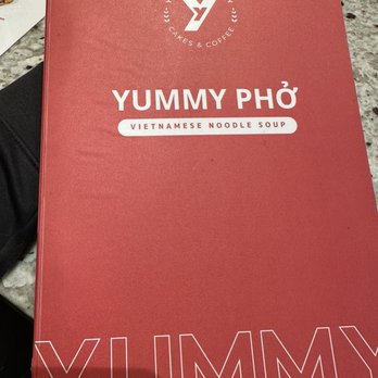 Yummy Pho - Menu cover - Vietnamese Near Me - Westminster, California