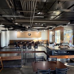 Inside, side sit down area