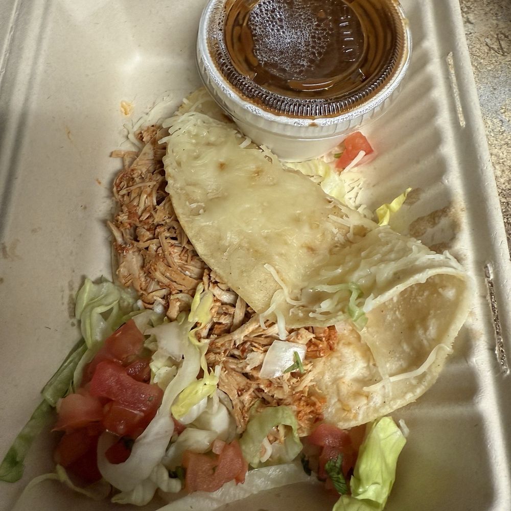 I ordered a chicken quesadilla over the phone. What is this? And the receipt said enchilada. I ordered a chicken quesadilla over the phone. What is this? And the receipt said enchilada.