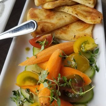 Beeside Balcony - Hummus plate - Mediterranean Near Me - Del Mar, California