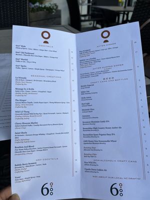 Menu photo 4 Six Hundredº Winston-Salem, NC