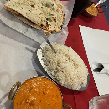 Bombay House - Butter chicken lunch with rice and naan - Indian Near Me - Cordova, Tennessee Bombay House - Butter chicken lunch with rice and naan - Indian Near Me - Cordova, Tennessee
