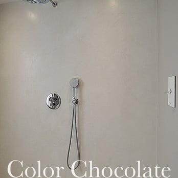 Color Chocolate - Salle de bain en béton ciré - Painters Near Me - Lyon, 69