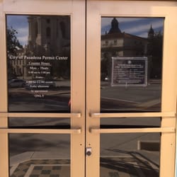 Pasadena Permit Center - Friday afternoons by appointment only!