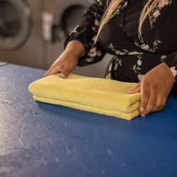 Ditch Laundry Day - Fold towels on a flat surface to get clean lines and no creases.