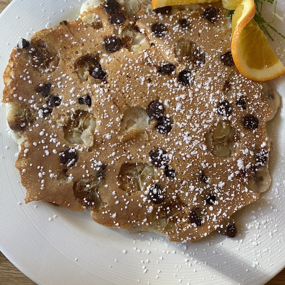Lilys - Banana chocolate pancake - New American Near Me - Mount Shasta, California Lilys - Banana chocolate pancake - New American Near Me - Mount Shasta, California