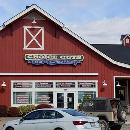 a car parked in front of a store