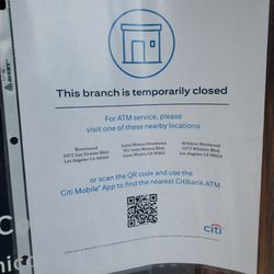 Citibank - Closed without notice.  ATM shut down too.