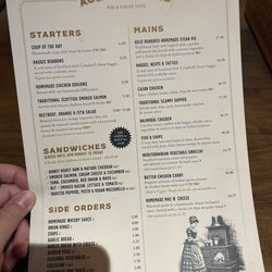 Auld Hundred - Food menu