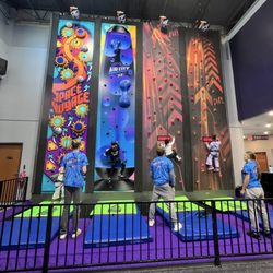 Air City 360 - Rock Wall Zone -4 challenging levels or race for a timed climb!
