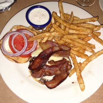 Buck's American Restaurant - Bucks burger with havarti. I added bacon. Delicious. - Cocktail Bars Near Me - Everett, Washington