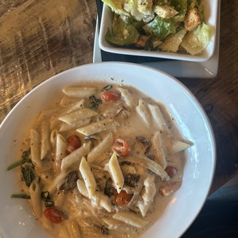 Aviary Cafe - Farmers Park - The Venetian as a pasta dish, Caesar salad side - French Near Me - Springfield, Missouri
